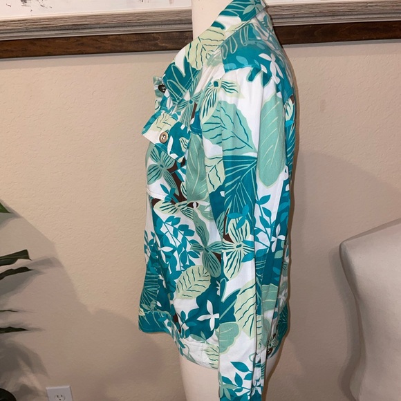 LH Sport Blue and White Denim Jacket Vintage Size M - Picture 8 of 8